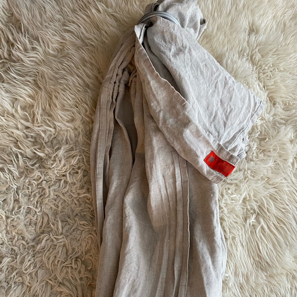 Sakura Bloom Double Layer Linen Ring Sling